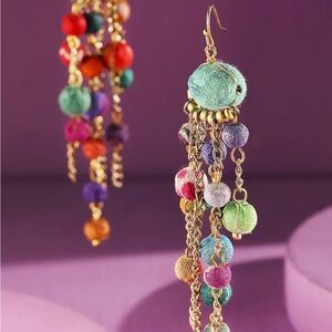 Colorful Beaded Dangle Earrings